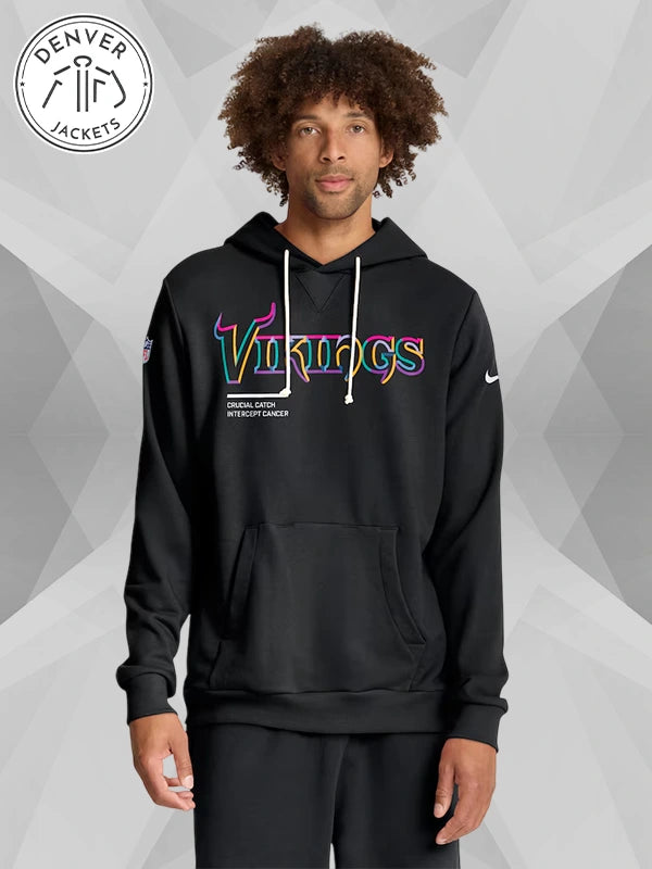2025 Crucial Catch Minnesota Vikings Cancer Hoodie By Nike