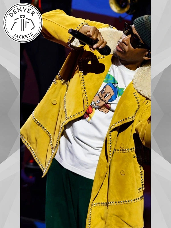 2025 NBA All Star Game Raphael Saadiq Mustard Jacket