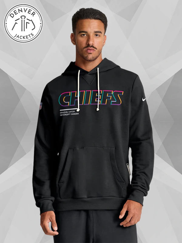 2025 NFL Crucial Catch Kansas City Chiefs Cancer Hoodie By Nike