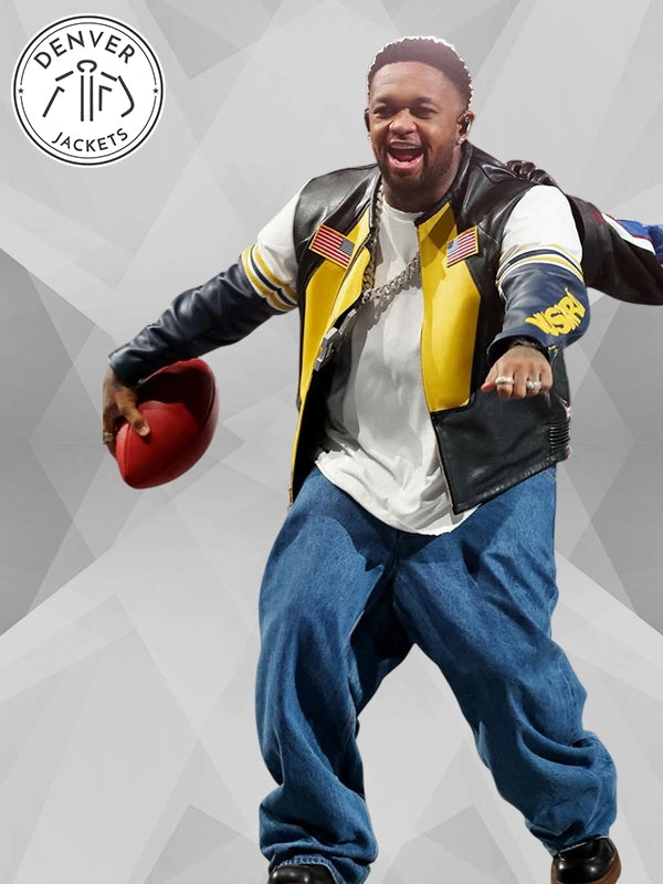2025 Super Bowl LIX Halftime Show Dijon Isaiah McFarlane Leather Jacket