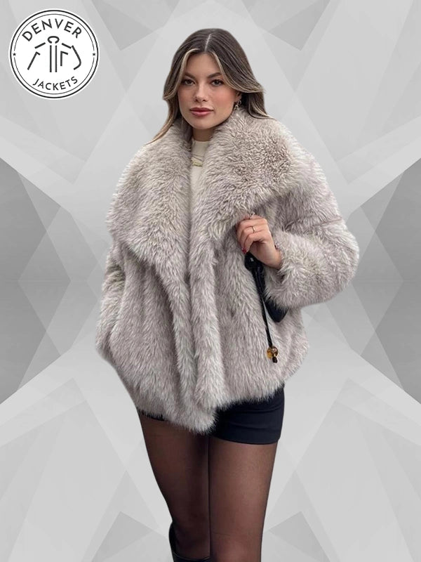 4360 240 Zara Faux Fur Jacket