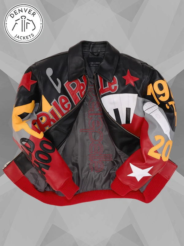 50 Years of Hip Hop Pelle Pelle Leather Bomber Jacket
