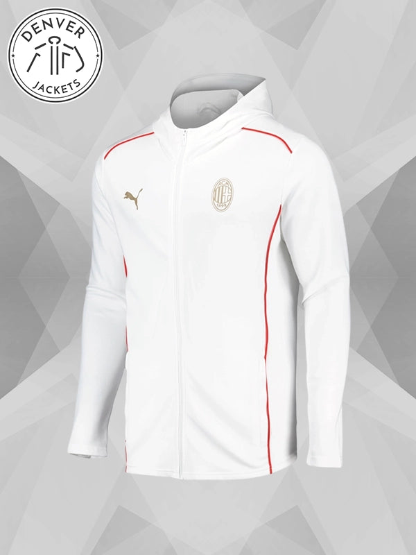 AC Milan PUMA Casuals White Hooded Jacket