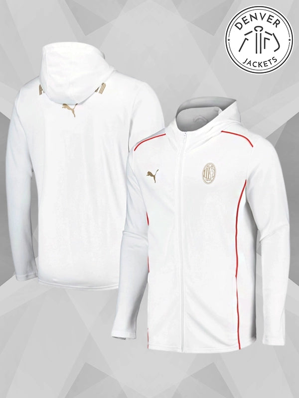 AC Milan PUMA Casuals Hooded Jacket White