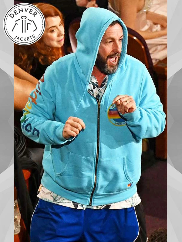 Adam Sandler Blue Hoodie Oscars 2025