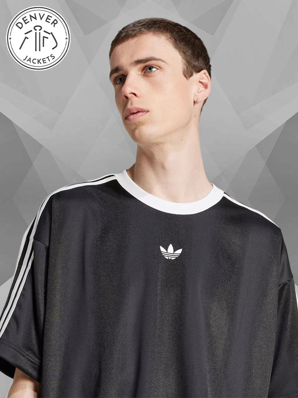 Adidas Adicolor Black Jacquard Jersey Mens