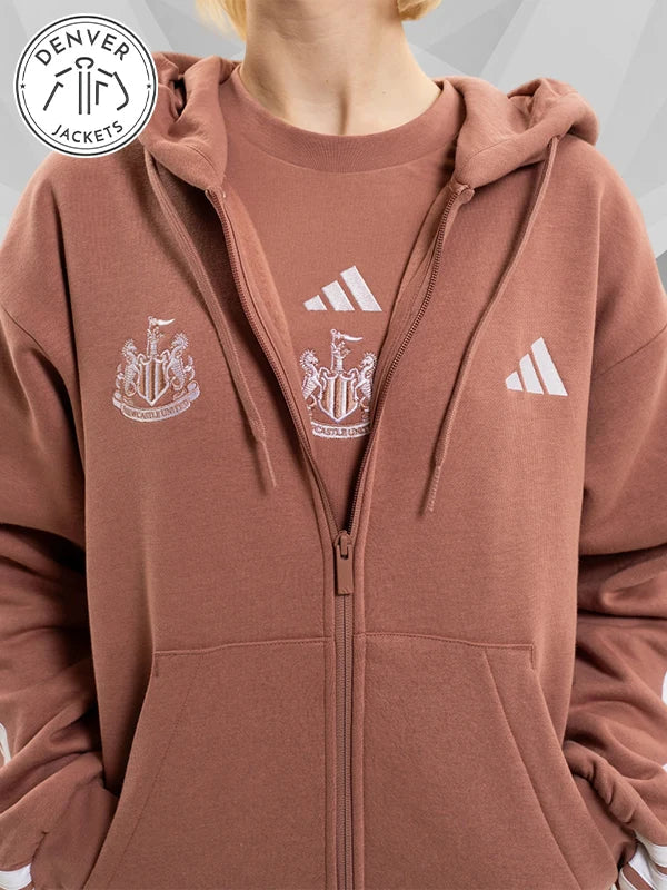 Adidas Newcastle United Warm Clay Zip-Up Hoodie