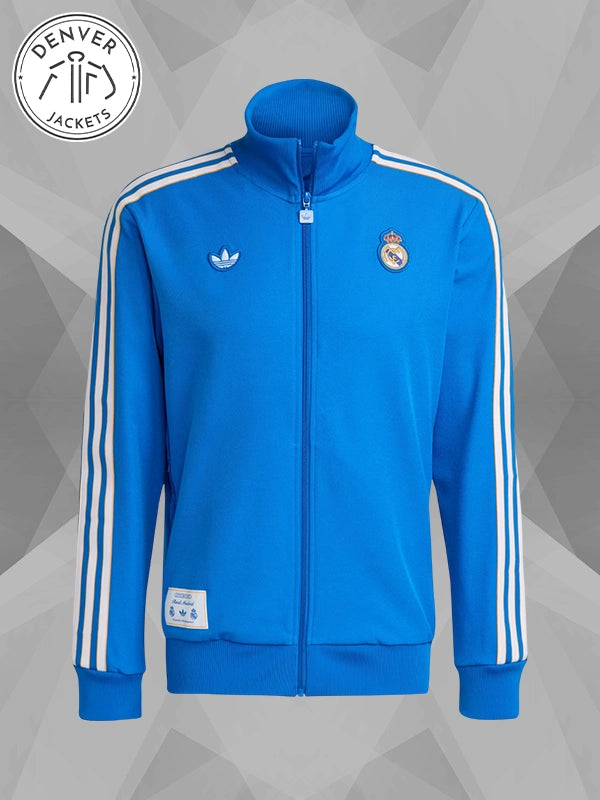 Adidas Real Madrid Terrace Icons Track Jacket Blue