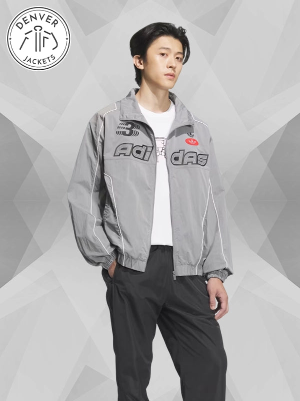 Adidas Valentine's Day Racing Woven Track Jacket Grey