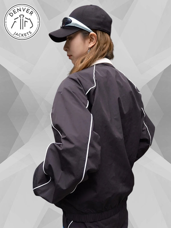 Adidas Valentine's Day Racing Woven WIndbreaker Track Jacket Black