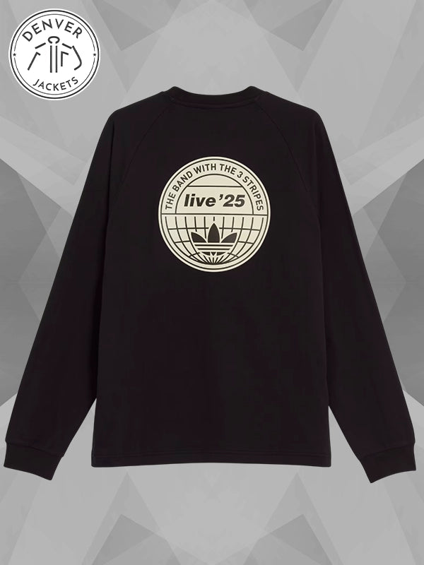 Adidas x Oasis Tour 3 STRIPES Sweatshirt Black