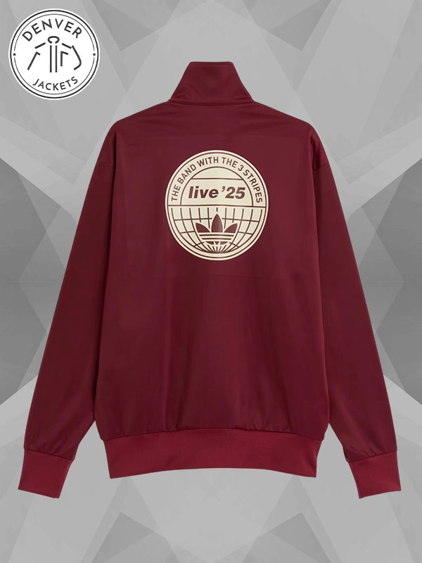 Oasis x Adidas Tour Track Jacket Maroon 