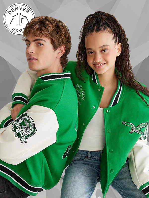 Aero Eagles Varsity Jacket Jacket Green