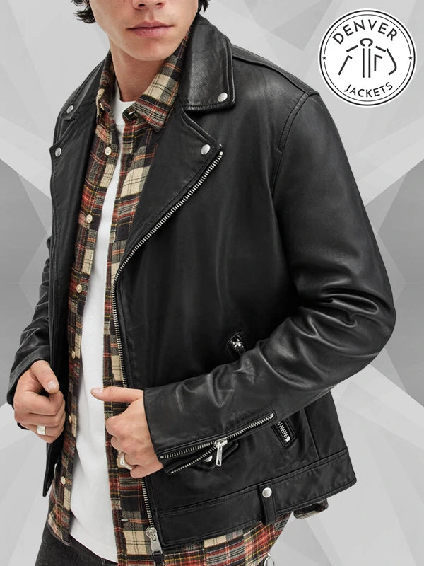 All Saints Leather Biker Jacket