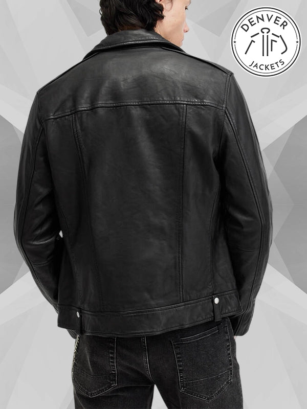 All Saints Leather Jacket Mens