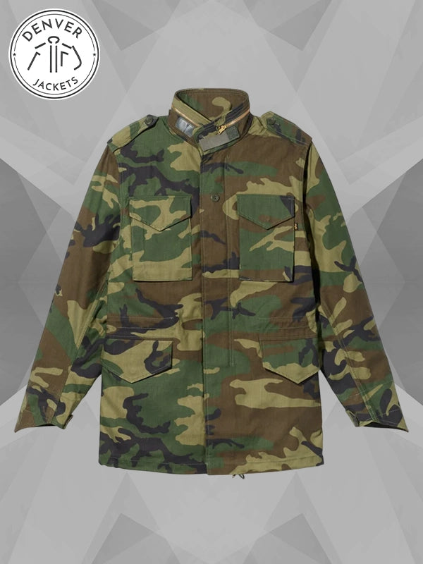 Alpha Industries M 65 Field Jacket In Woodland