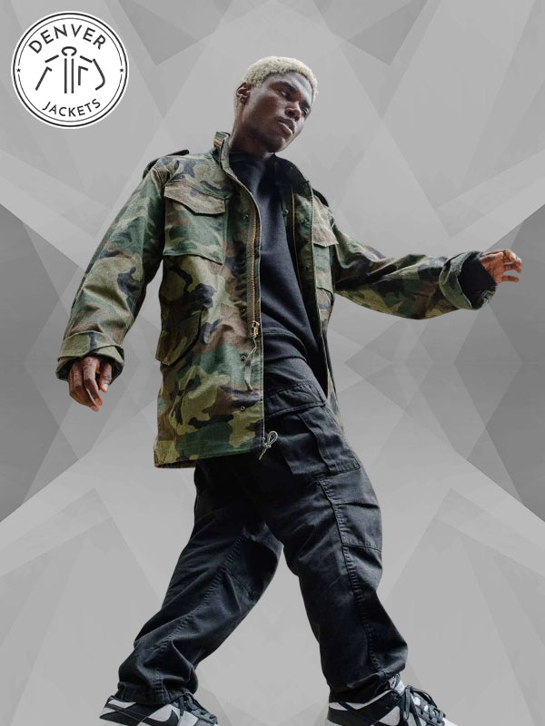 Alpha Industries Military M65 Woodland Field Jacket For Sale