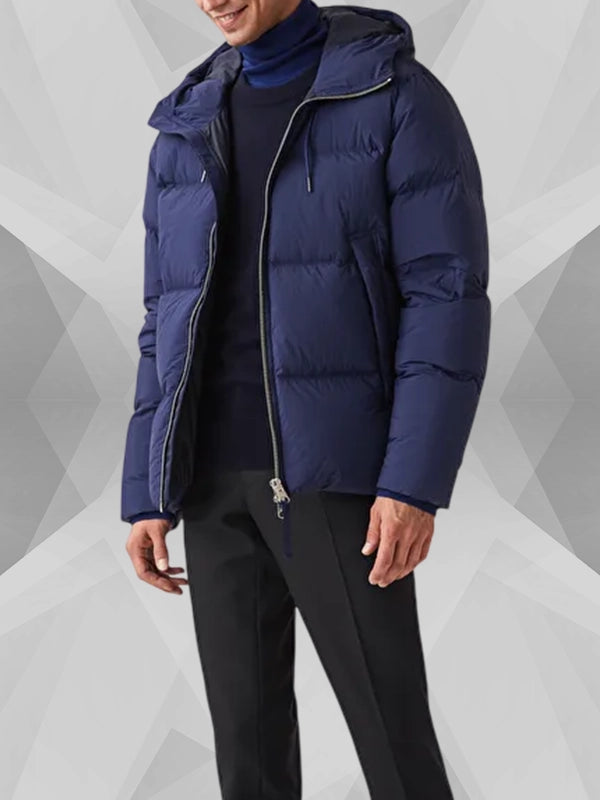 Arket Down Puffer Jacket Blue