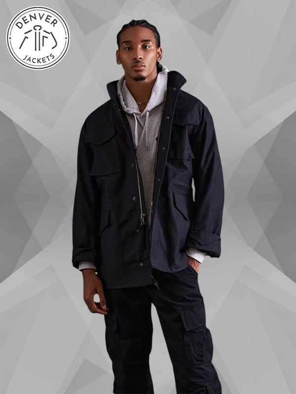 Army Surplus M65 Field Jacket In Black