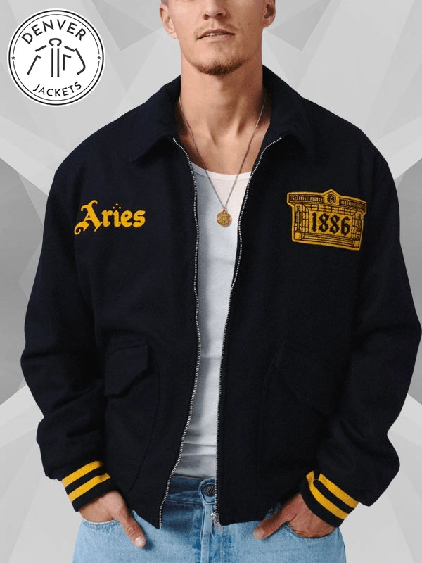 Arsenal Aries Black Bomber Jacket