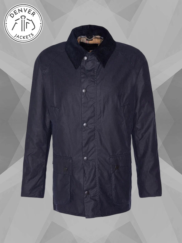 Barbour Waxed Jacket Navy
