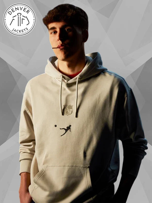 Barca x Cruyff 9 Beige Hoodie