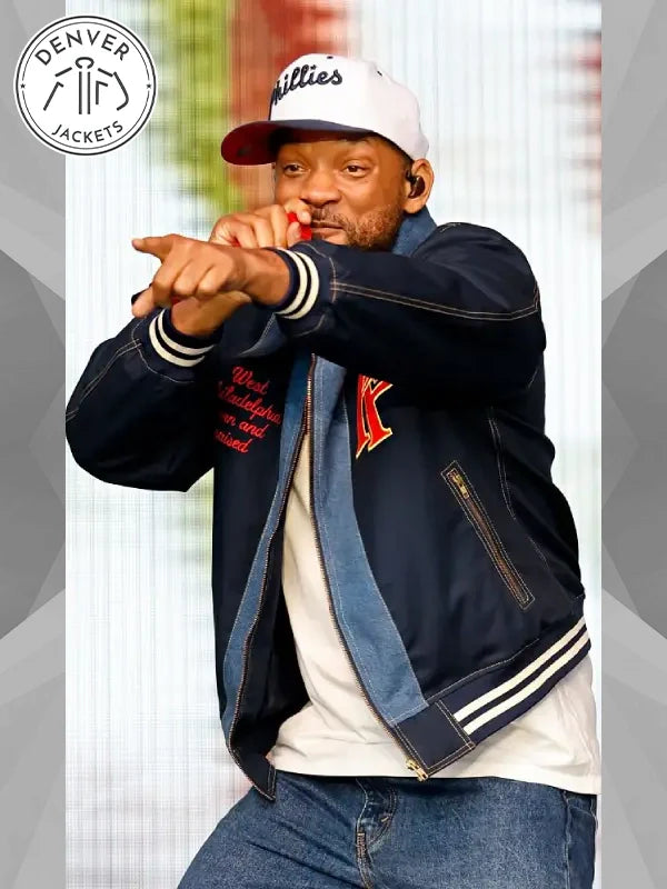 Based on a True Story Tour Will Smith Blue Cotton Jacket