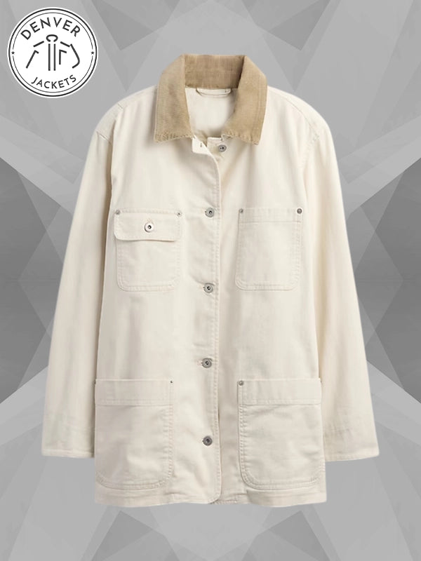 Beige GAP Barn Jacket Women's