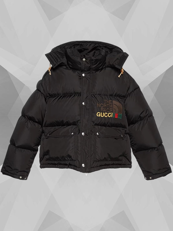 Black Puffer Gucci The North Face Jacket