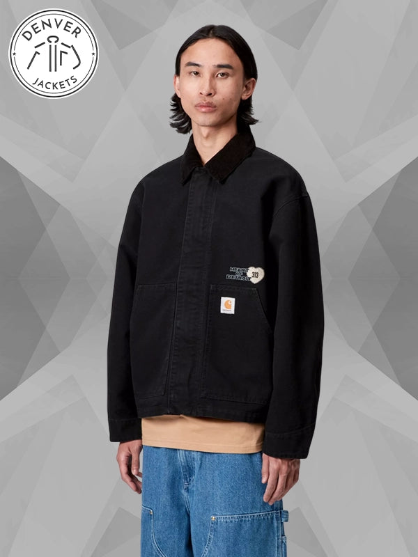 Black Carhartt Arcan Graphic Jacket Heart Of Detroit