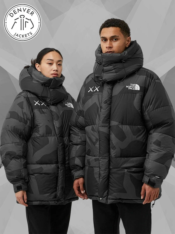 Black Kaws North Face Jacket Puffer