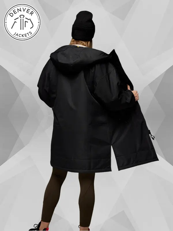 Black Woolly Bear Jacket Coat