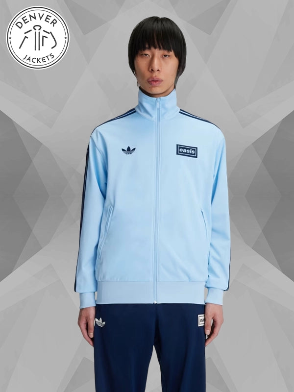 Blue Adidas Track Jacket Oasis