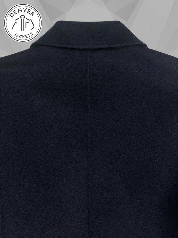 Blue Short Double Face Wool Jacket Arket