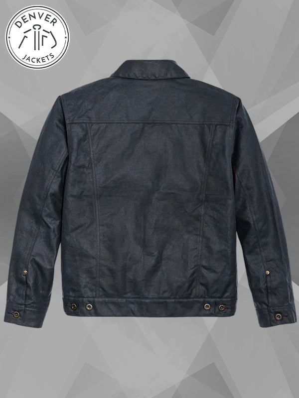 Blue Tin Cloth Short Lined Cruiser Jacket Filson