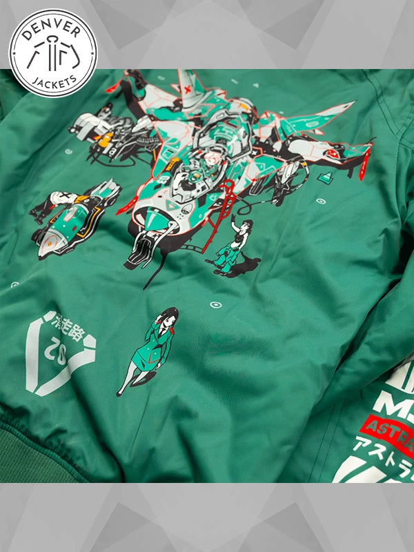 Boomslank x M RAGE Arsenal Green Bomber Jacket