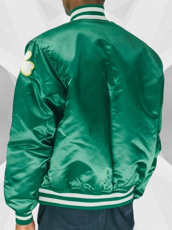 Boston Celtics Starter Bomber Jacket Green