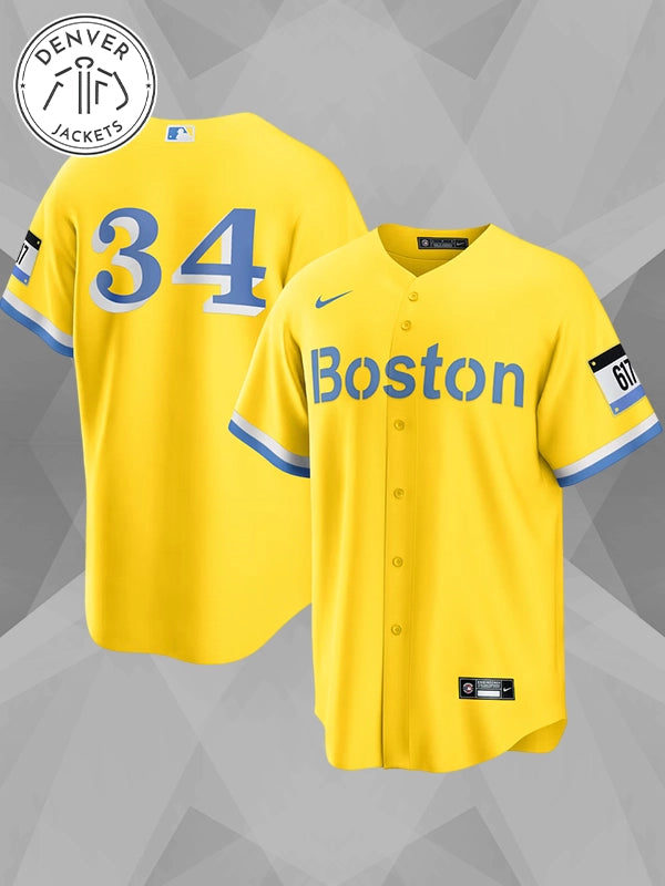 Boston Red Sox Yellow Jersey