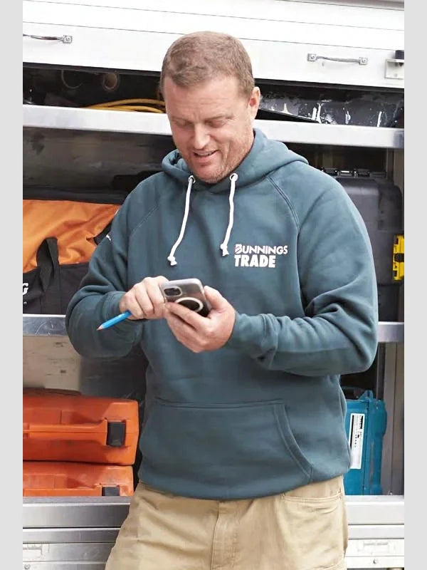 Green Bunnings Trade Hoodie