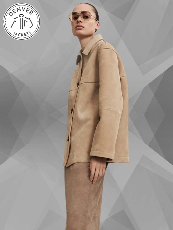 COS Sand Suede Jacket