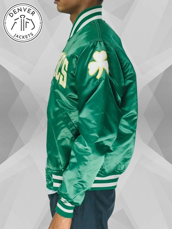 Celtics Bomber Jacket Green