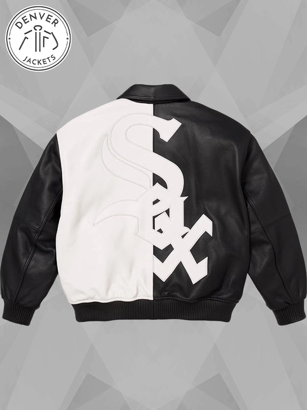 Chicago White Sox x Supreme Leather Varsity Jacket