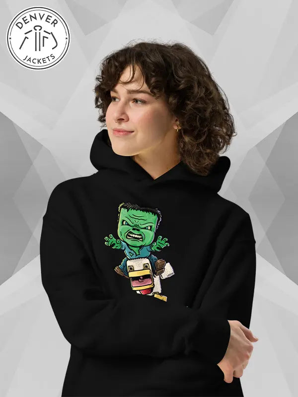 Chicken Jockey Minecraft Hoodie Black