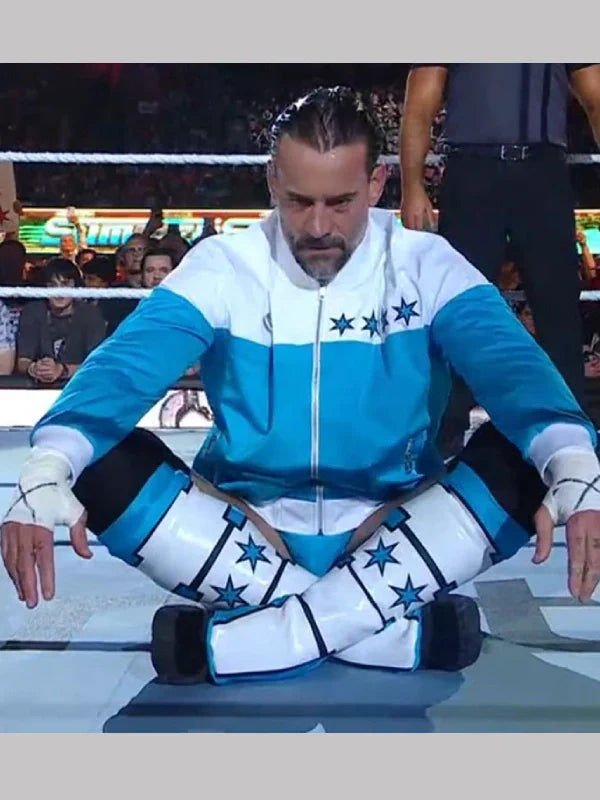 Cm Punk Fantastic Four Star Blue Jacket