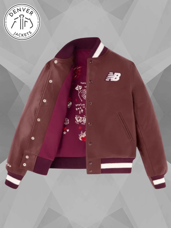 Coco Gauff New Balance clothes Leather Jacket