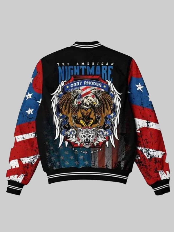 Cody Rhodes American Nightmare Bomber Black Jacket