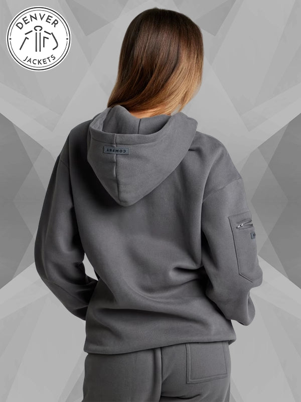 Comfort Airplane Mode Hoodie In Grey