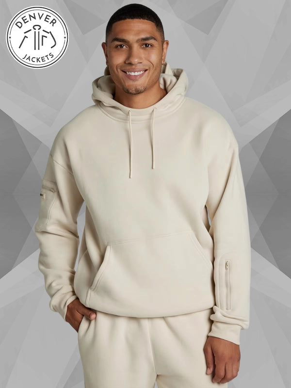 Comfort Airplane Travel Hoodie Light Beige