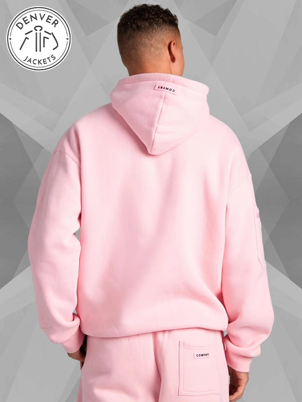 Comfort Airplane Travel Hoodie Sweatshirt Pink