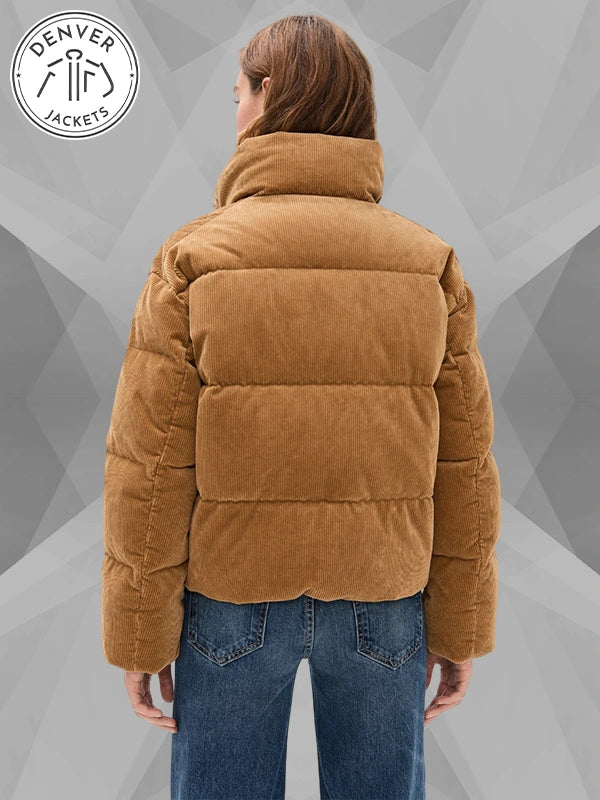 RRL Brown Corduroy Puffer Jacket